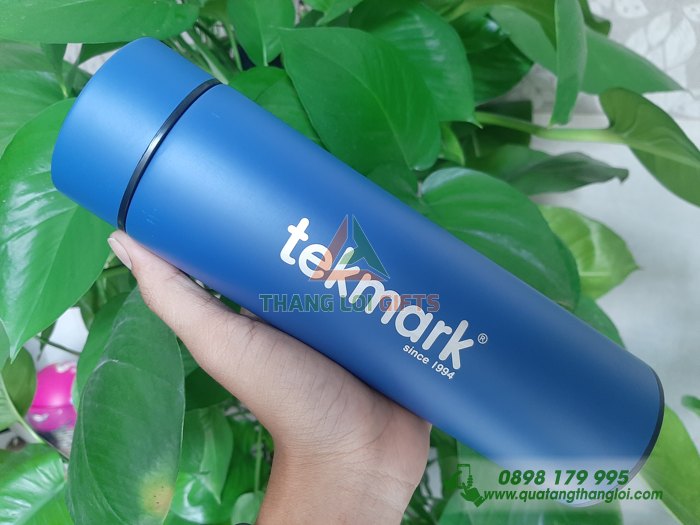 Bình giữ nhiệt cảm ứng nhiệt độ inox 304 khắc logo TEKMARK làm quà tặng (4)