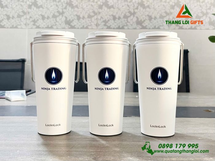 Ly Giu Nhiet Lock&Lock LHC4269 Mau Trang - In Logo NINJA TRADING (20) Ly Giữ Nhiệt Locknlock LHC4269 - In Khắc Logo