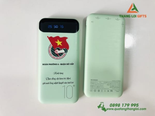 Pin Sac Du Phong Led display WP161 10000mAh Mau xanh - In logo hinh anh DOAN THANH NIEN (3)
