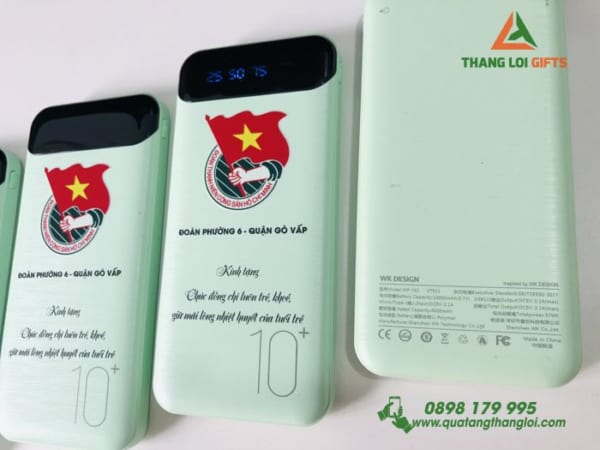 Pin Sac Du Phong Led display WP161 10000mAh Mau xanh - In logo hinh anh DOAN THANH NIEN (5)