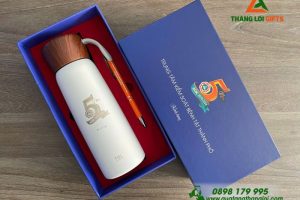 Giftset - Bộ Quà Tặng (Bình Giữ Nhiệt + Bút Ký) - In Nội Dung Theo Yêu Cầu