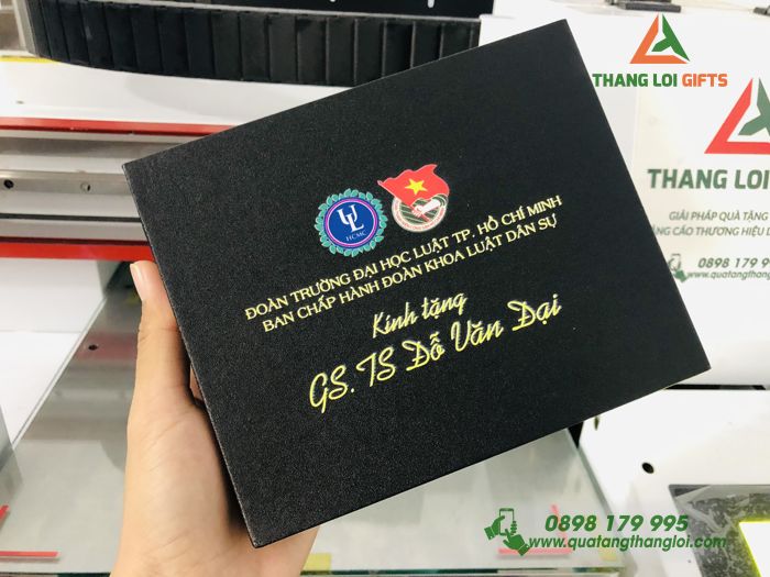 Giftset Bộ quà tặng Hộp đựng Namecard & Bút In logo công đoàn