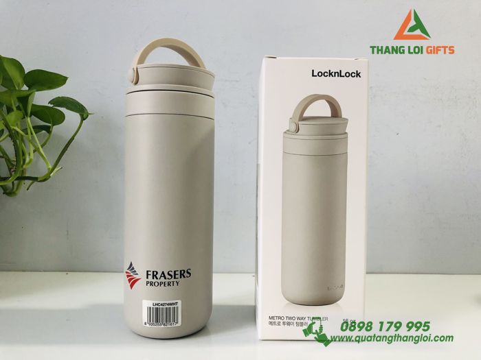 Bình giữ nhiệt Locknlock LHC4274WHT - In logo FRASERS PROPERTY