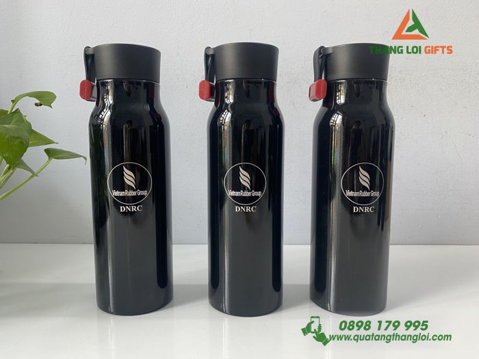 Bình giữ nhiệt Locknlock LHC4125B Màu đen - Khắc Logo VIETNAM RUBBER GROUP