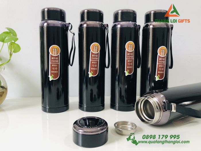 Bình giữ nhiệt inox 900ml - Khắc logo làm quà tặng Doanh nghiệp