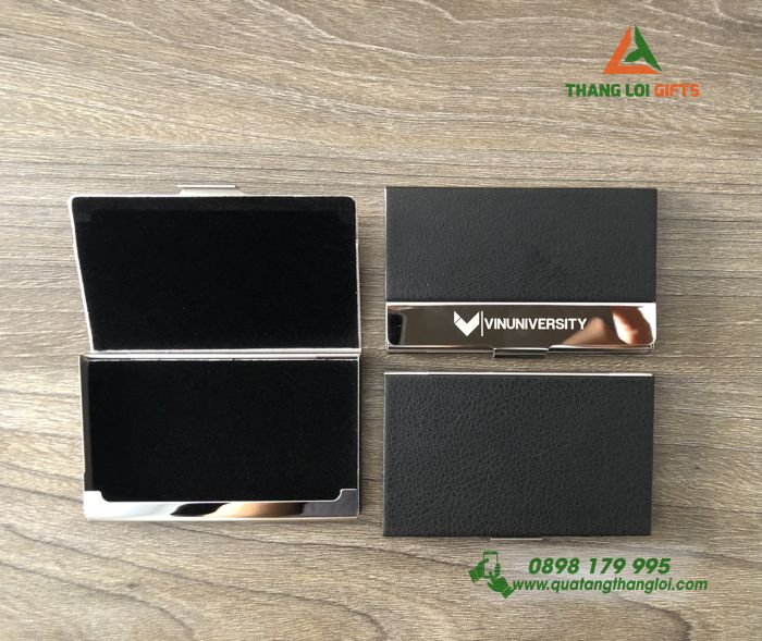 Bộ quà tặng Giftset (Hộp namecard+ Bút ký) - In khắc logo VinUniversity