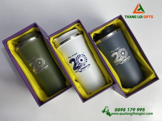 Bộ Ly giữ nhiệt Coffe Mug - In khắc logo VIET CONNECTION