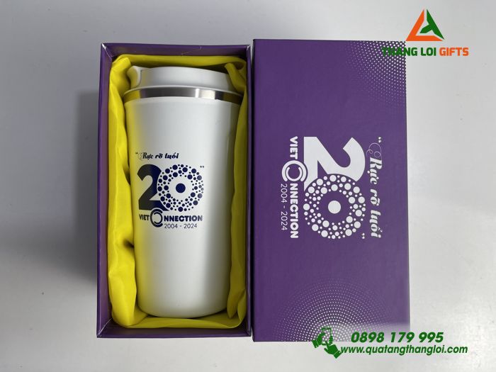 Bộ Ly giữ nhiệt Coffe Mug - In khắc logo VIET CONNECTION