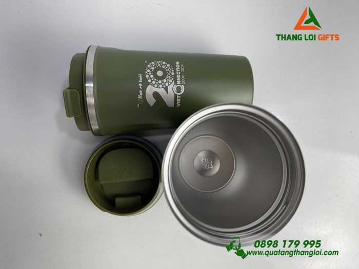 Bộ Ly giữ nhiệt Coffe Mug - In khắc logo VIET CONNECTION