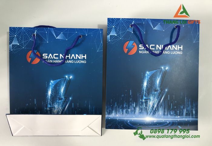 Túi xách giấy - In Logo Ngân Hàng Năng LượngTúi xách giấy - In Logo Ngân Hàng Năng Lượng SẠC NHANH SẠC NHANH