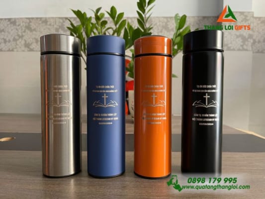 Bình giữ nhiệt Inox - Khắc logo Hội thánh Lutheran Việt Nam