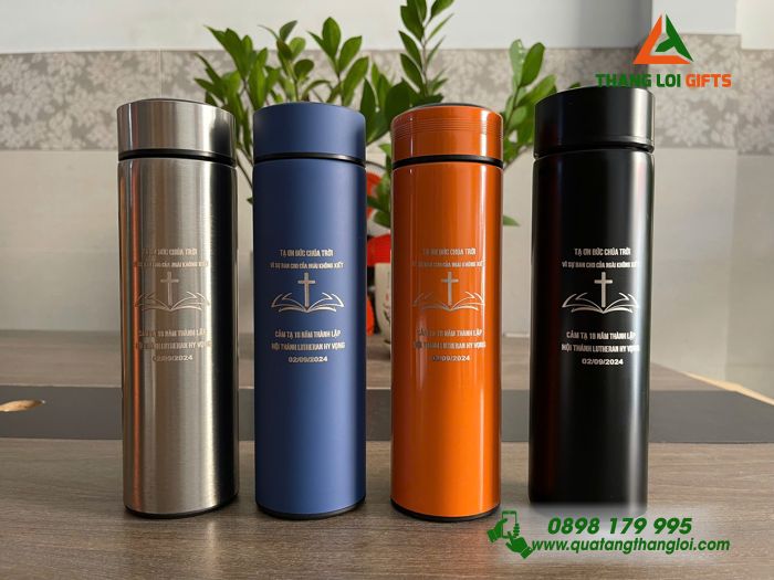 Bình giữ nhiệt Inox - Khắc logo Hội thánh Lutheran Việt Nam