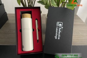 GIFTSET- Bộ Quà Tặng (Bình Giữ Nhiệt Lock&Lock+ Bút Ký) In Khắc Tên DN Reflective Learnings