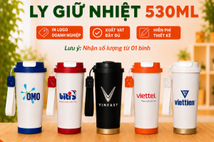 Ly Giữ Nhiệt Coffe 530ml - In Khắc Logo & Nội Dung Theo Yêu Cầu