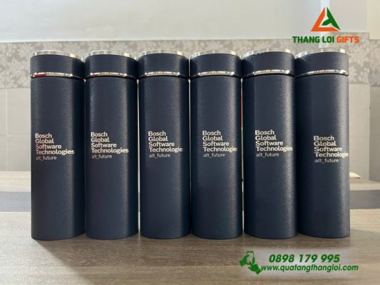 Bình Giữ Nhiệt Sơn Nhám 500ml Màu Xanh - Khắc Tên Doanh Nghiệp Bosch Global Software Technologies