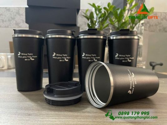 Ly Giữ Nhiệt Coffe Mug 510ml Màu Đen - Khắc Tên CLB An Ninh Mạng C500 Làm Quà Tri Ân Thầy Cô