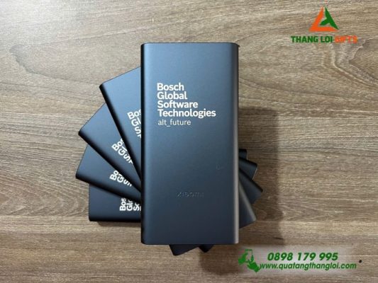 Pin Sạc Dự Phòng Xiaomi 10.000mAh Màu Xanh Navy - Khắc Logo Doanh Nghiệp Bosch Global Software Technologies