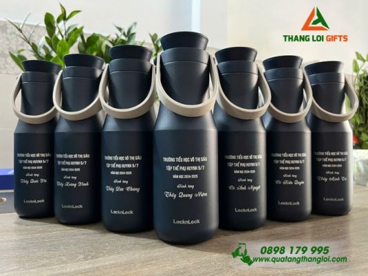 Bình Giữ Nhiệt Lock&Lock Metro Double LHC4202 470ml - Khắc Tên Trường Tiểu Học Võ Thị Sáu