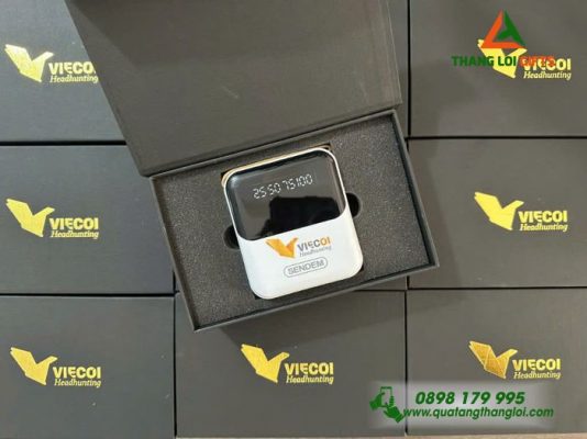 Pin Sạc Dự Phòng SENDEM 10.000mAh Màu Trắng - In Logo Doanh Nghiệp VIECOI