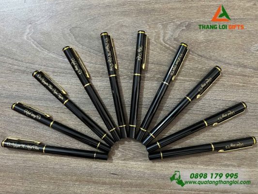 Bút Ký Kim Loại Nắp Đẩy - Khắc Tên Làm Quà Tặng