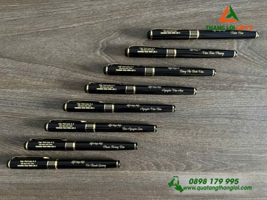 Bút Ký Kim Loại Khoen Tổ Ong - Khắc Tên Trường THCS Vĩnh Lộc A