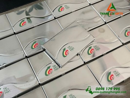 Hộp Đựng Namecard Kim Loại - In Logo Doanh Nghiệp Trí Việt Phát