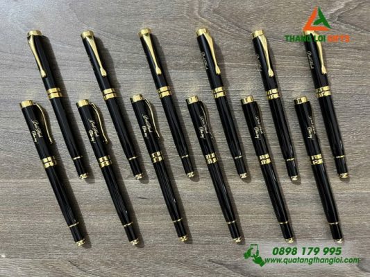 Bút Ký Kim Loại Nắp Đẩy - Khắc Tên Làm Quà Tặng