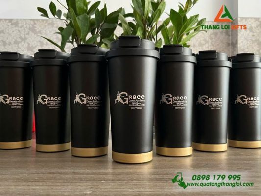 Ly Giữ Nhiệt Coffe 530ml - Khắc Logo Doanh Nghiệp Grace Dance