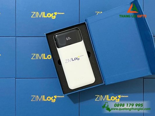 Pin Sạc Dự Phòng HOCO 10.000mAh - In Logo Doanh Nghiệp ZIMLog Việt Nam