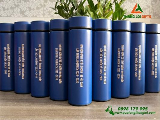 Bình Giữ Nhiệt Màu Xanh - Khắc Tên Đoàn Cơ Sở Lữ Đoàn 189 Hải Quân
