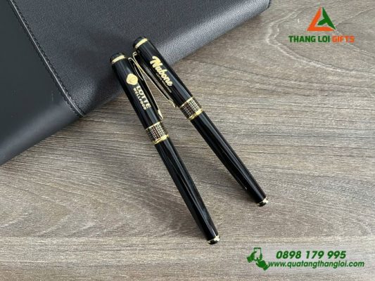 Bút Ký Kim Loại Khoen Hình Tổ Ong - Khắc Logo Doanh Nghiệp LOTTE WellFood