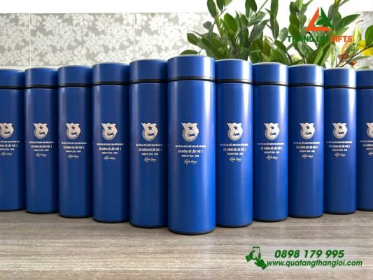 Bình Giữ Nhiệt Màu Xanh 500ml - Khắc Đại Hội Đoàn TNCS Hồ Chí Minh Xã Krông Nô