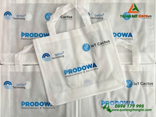 Túi Vải Không Dệt Màu Trắng - In Logo Doanh Nghiệp PRODOWA