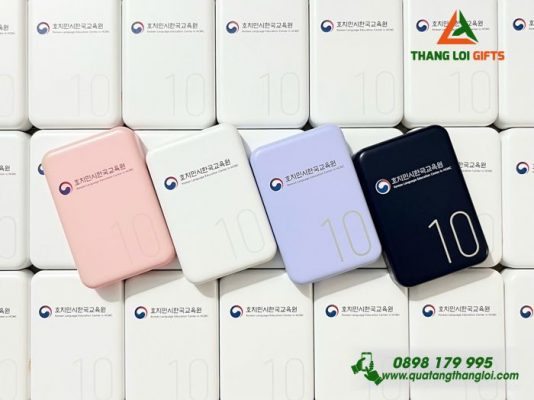 Pin Sạc Dự Phòng Không Dây Remax 10.000mAh - In Logo Trung Tâm Ngôn Ngữ Tiếng Hàn