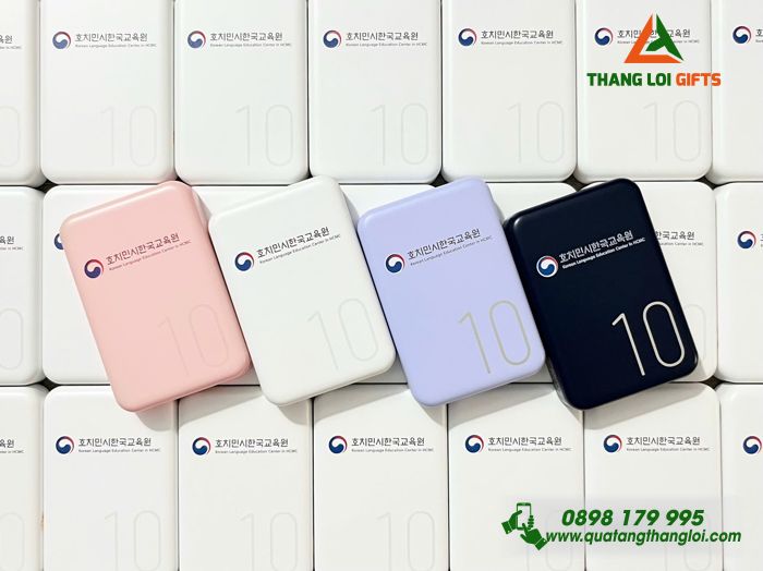 Pin Sạc Dự Phòng Không Dây Remax 10.000mAh - In Logo Trung Tâm Ngôn Ngữ Tiếng Hàn