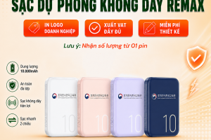 Pin Sạc Dự Phòng Mini Không Dây Remax 10000mAh Mã RPP-65 - In Logo Doanh Nghiệp