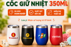 Ly Giữ Nhiệt 350ml - In Khắc Logo Doanh Nghiệp Làm Quà Tặng