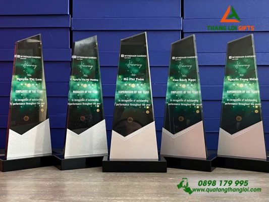 Cup Pha Lê - In Logo Doanh Nghiệp Làm Quà Tặng Vinh Danh