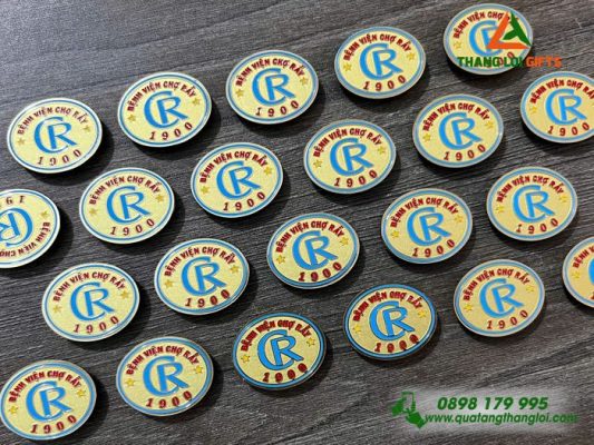 Huy Hiệu Cài Áo Nam Châm Hít - Logo Bệnh Viện Chợ Rẫy