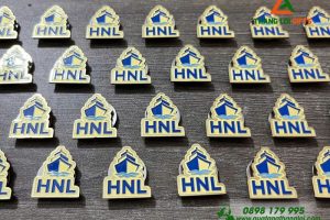 Huy Hiệu Đồng Ăn Mòn Đổ Màu - Logo Doanh Nghiệp HNL