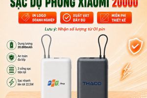 Pin Sạc Dự Phòng Xiaomi 20.000mAh 22.5W - In Logo Doanh Nghiệp