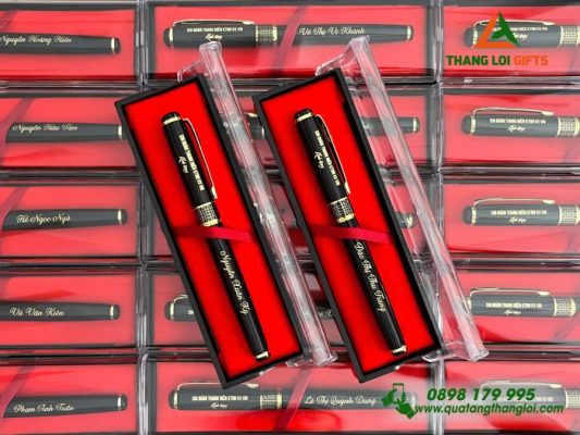 Bút Ký Kim Loại Nắp Khoen Hình Tổ Ong - Khắc Tên Chi Đoàn Thanh Niên KTNN KV