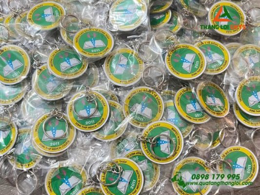 Móc Khóa Mica - In Logo Trường Cao Đẳng Y Tế Đồng Tháp
