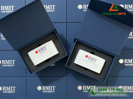 Adapter Du Lịch Nhiều Đầu - In Logo Trường Đại Học RMIT Làm Quà Tặng