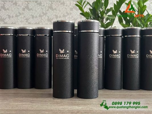 Bình Giữ Nhiệt Sơn Nhám - Khắc Logo Công Ty Luật DIMAC