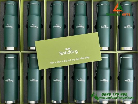 Bình Giữ Nhiệt Lock&Lock LHC4199 - In Khắc Logo Doanh Nghiệp Dược Phẩm Bình Đông