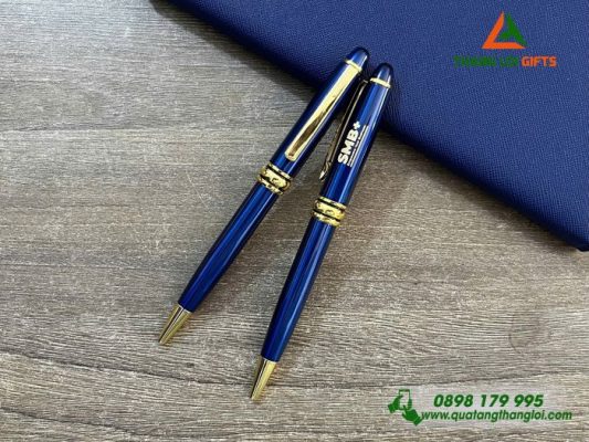 Bút Ký Kim Loại Xoay - Khắc Logo Doanh Nghiệp SMB+