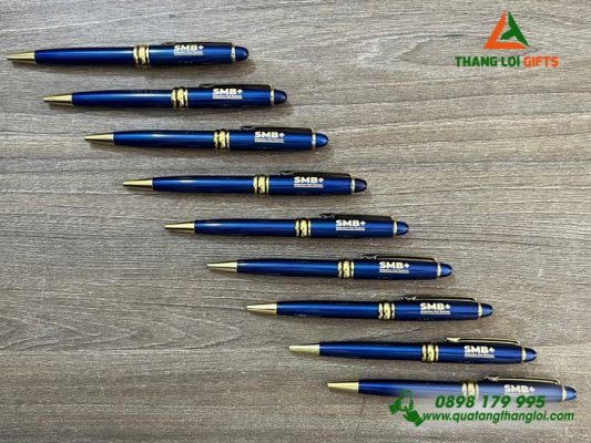 Bút Ký Kim Loại Xoay - Khắc Logo Doanh Nghiệp SMB+