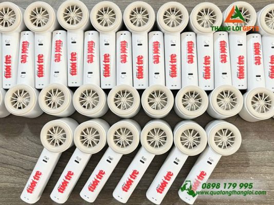 Quạt Cầm Tay Mini 4000mAh - In Logo Báo Tuổi Trẻ