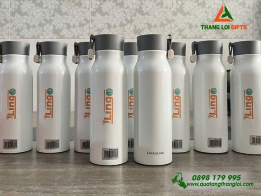 Bình Giữ Nhiệt Lock&Lock LHC4125 In Logo Trung Tâm Ngoại Ngữ ALOHA Sài Gòn XLing